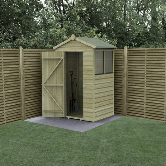 Forest Garden Beckwood 4x3 Apex Shed with 2 Windows