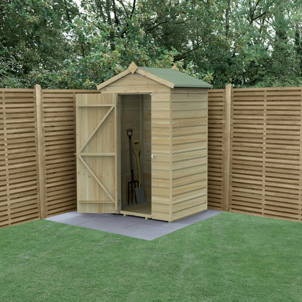 Forest Garden Beckwood 4x3 Apex Shed - No Windows
