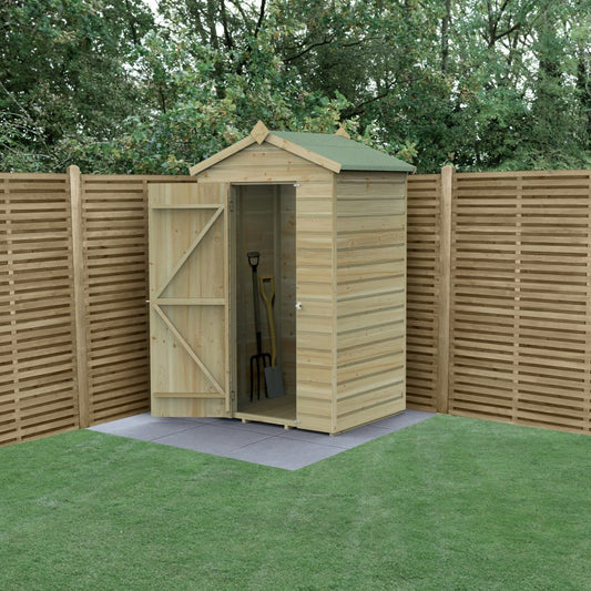 Forest Garden Beckwood 4x3 Apex Shed - No Windows