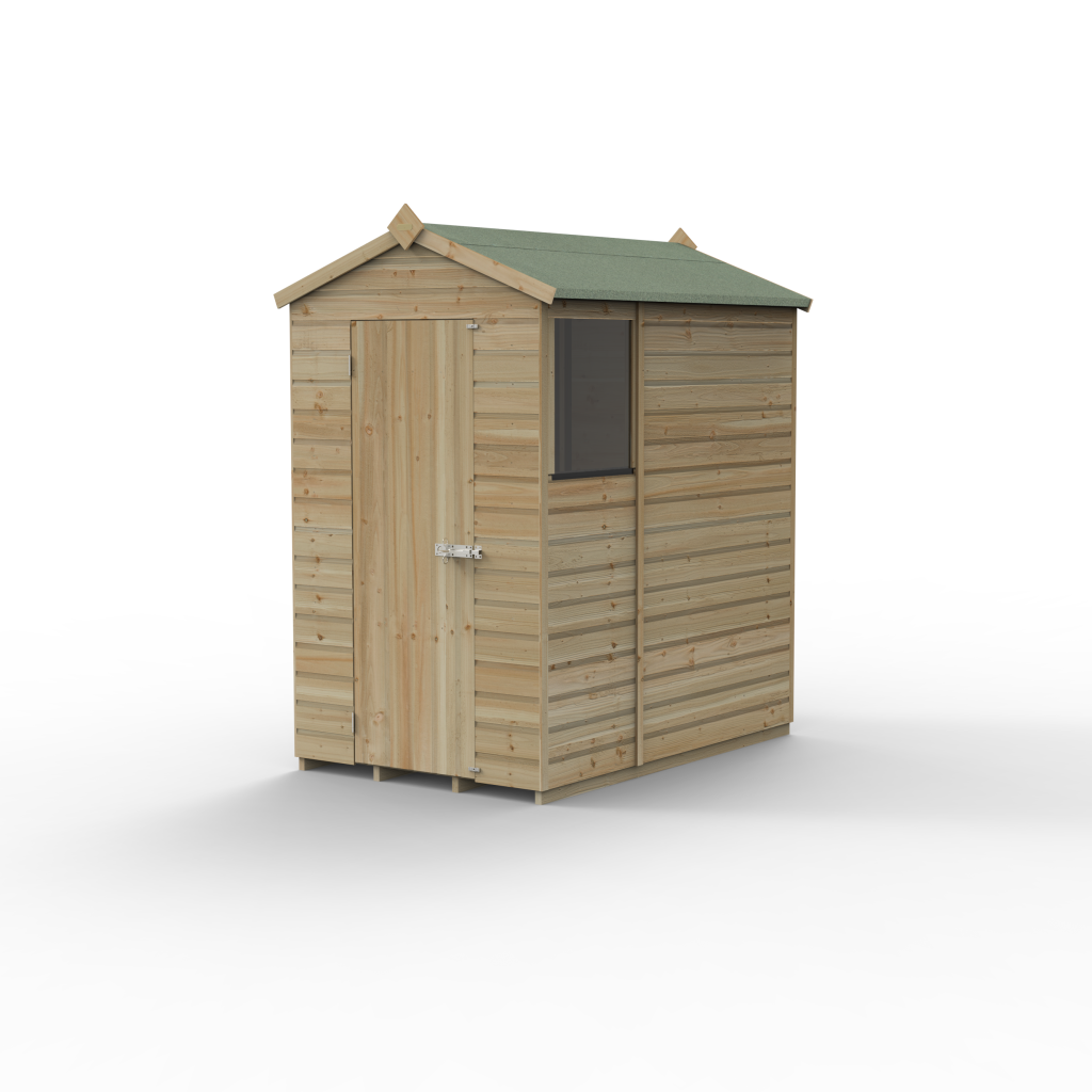 Forest Garden Beckwood 4x6 Apex Shed - 1 Window