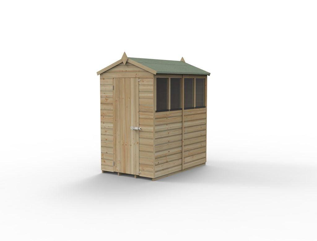 Forest Garden Beckwood 4x6 Apex Shed - 4 Windows