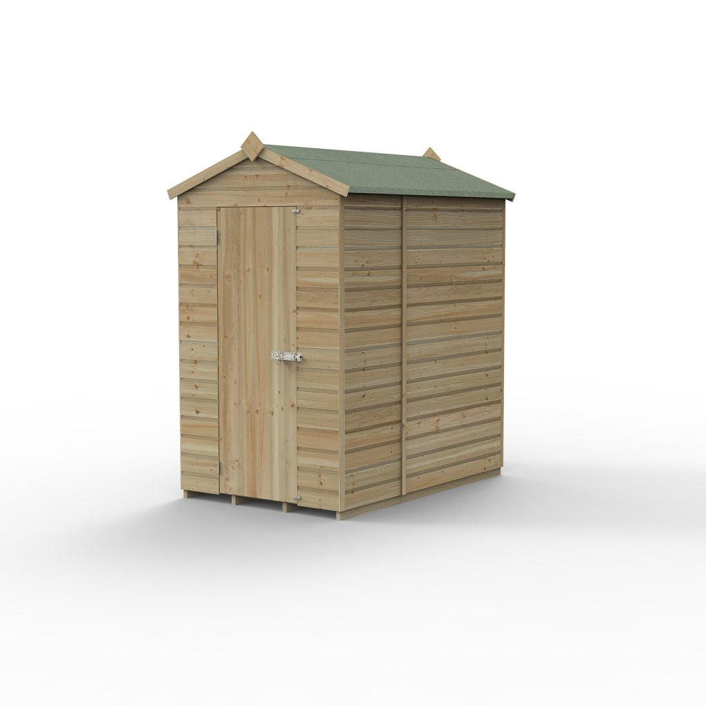 Forest Garden Beckwood 4x6 Apex Shed without Windows