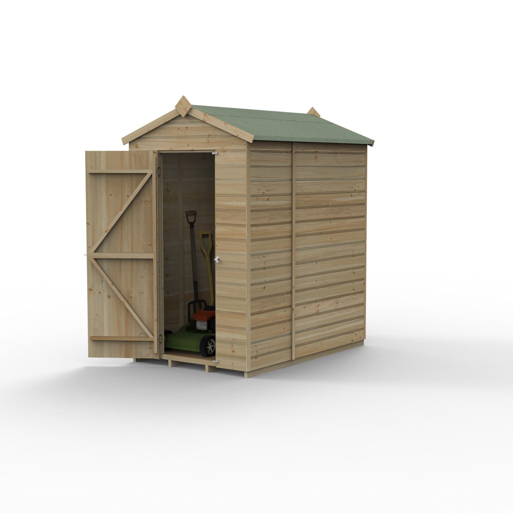 Forest Garden Beckwood 4x6 Apex Shed without Windows
