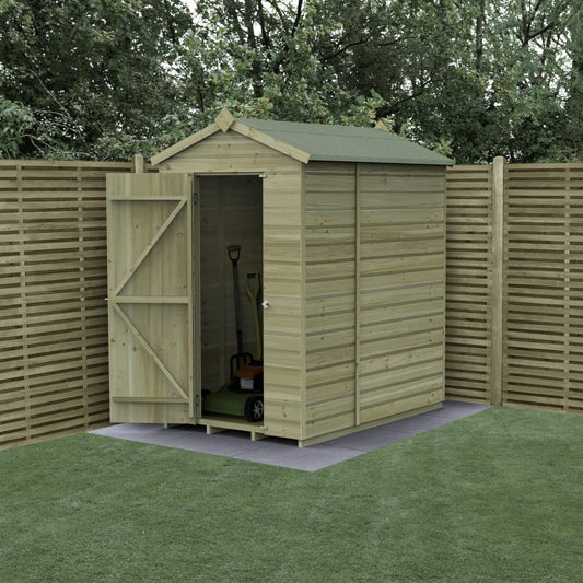 Forest Garden Beckwood 4x6 Apex Shed without Windows