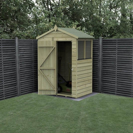 Forest Garden Beckwood 5x3 Apex Shed with 2 Windows