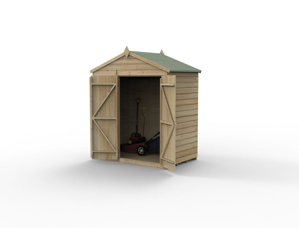 Forest Garden Beckwood 6x4 Apex Shed without Windows