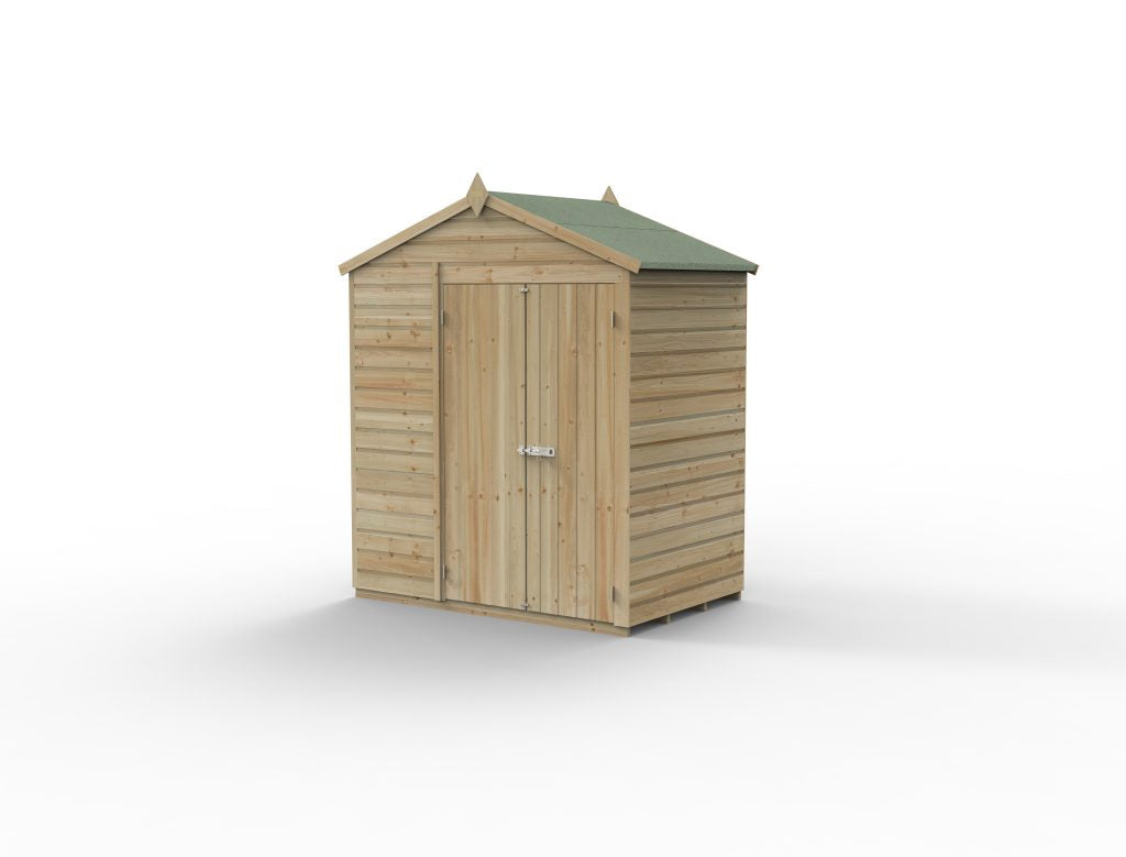 Forest Garden Beckwood 6x4 Apex Shed without Windows