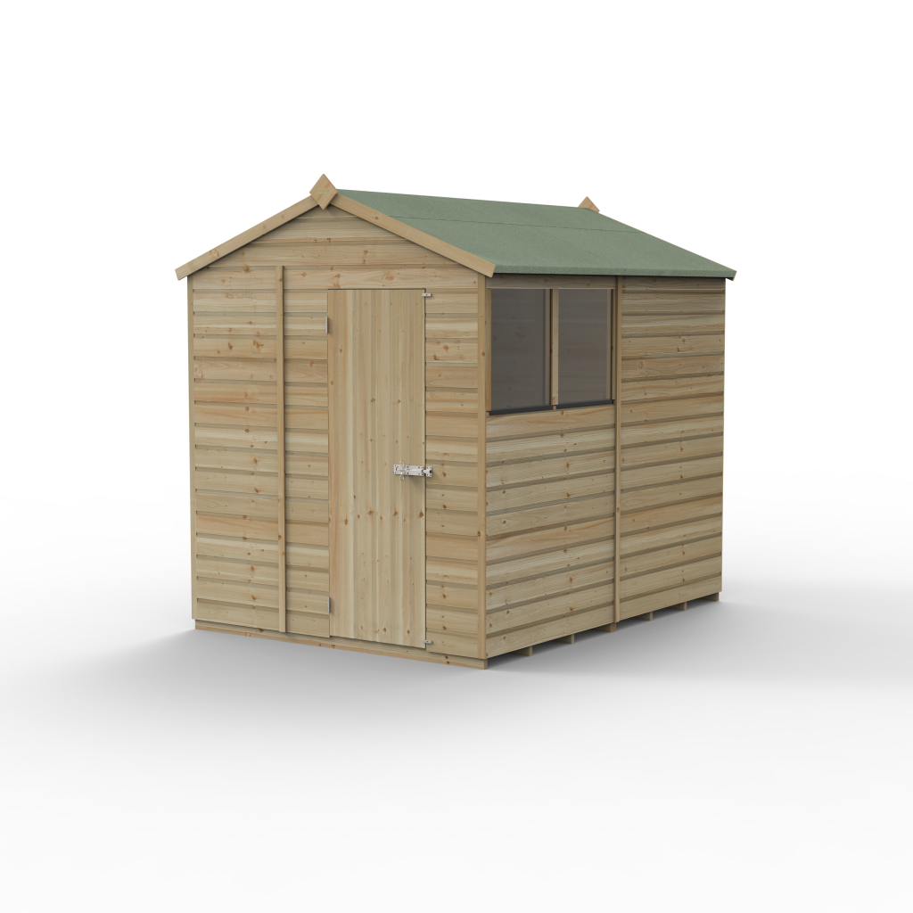 Forest Garden Beckwood 6x8 Apex Shed with 2 Windows