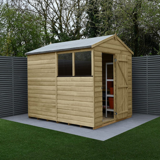 Forest Garden Beckwood 6x8 Apex Shed with 2 Windows