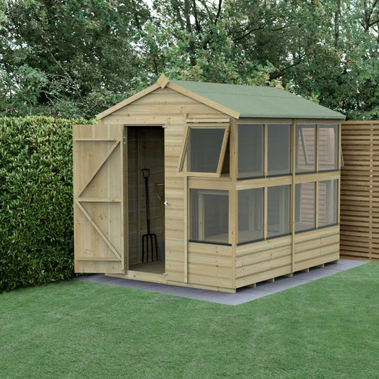 Forest Garden Shiplap Ptr 8x6 Apex Potting Shed
