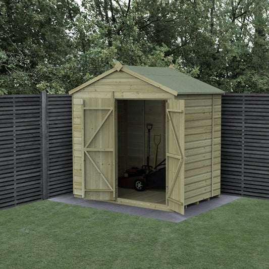Forest Garden Beckwood 7x5 Apex Shed - No Windows - Double Door