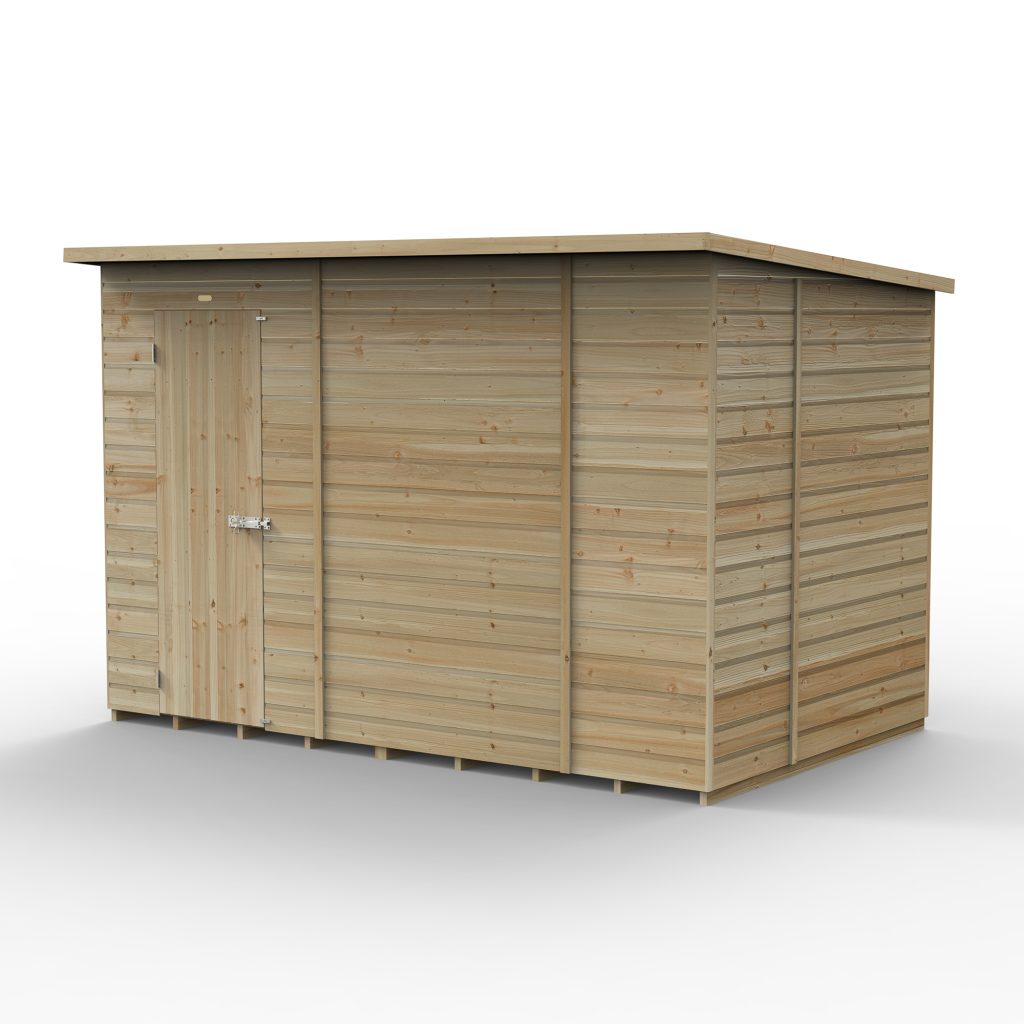 Forest Garden Beckwood 10x6 Pent Shed - No Windows