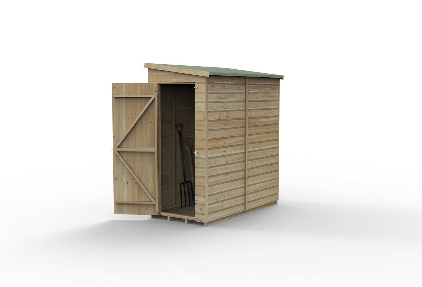Forest Garden Beckwood 6x3 Pent Shed without Windows