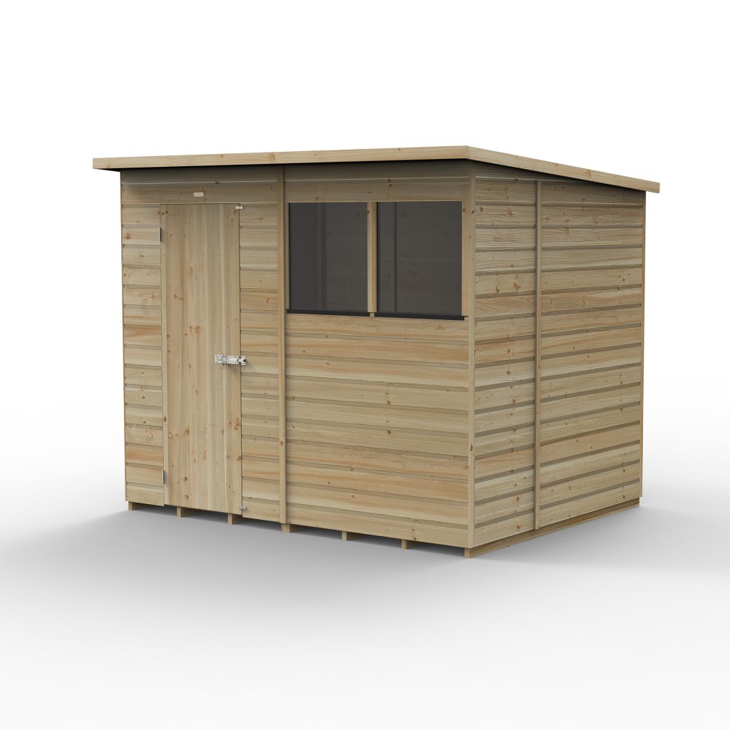 Forest Garden Beckwood 8x6 Pent Shed - 2 Windows