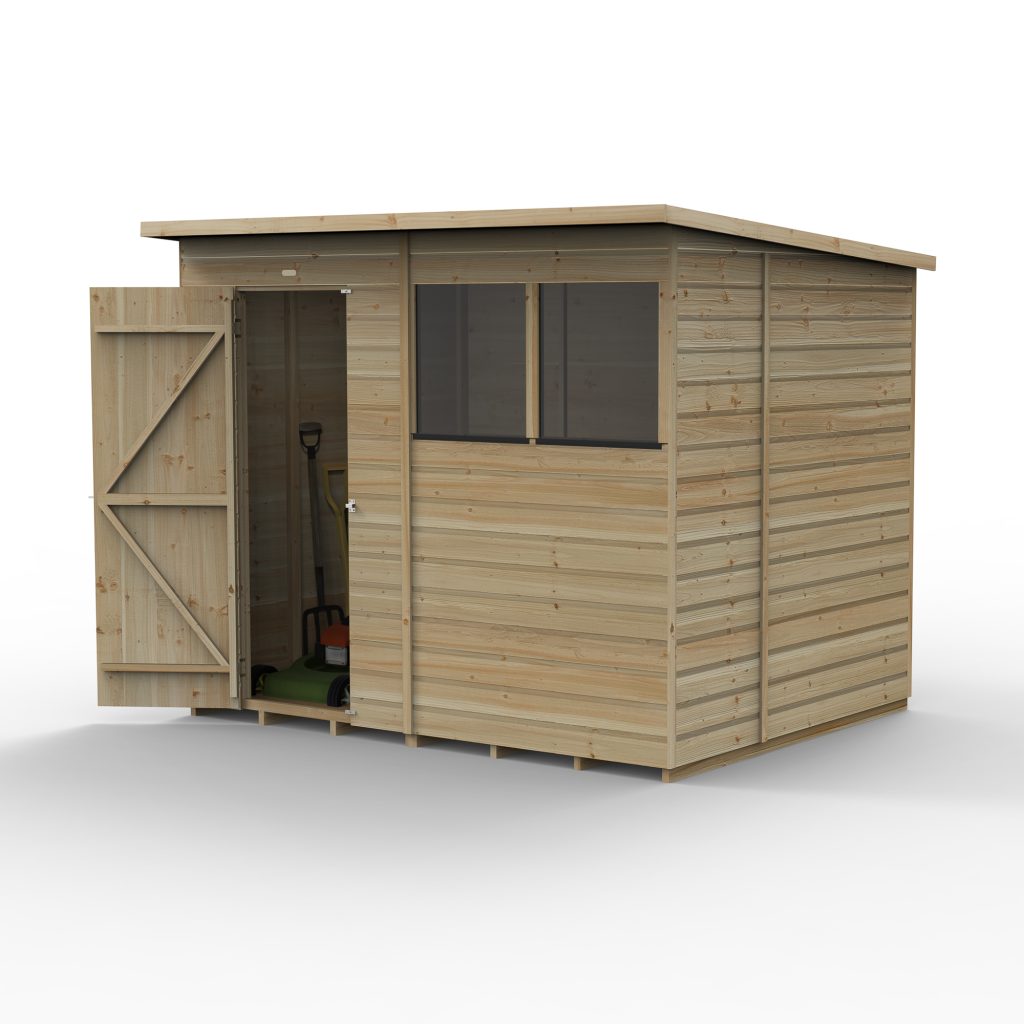 Forest Garden Beckwood 8x6 Pent Shed - 2 Windows