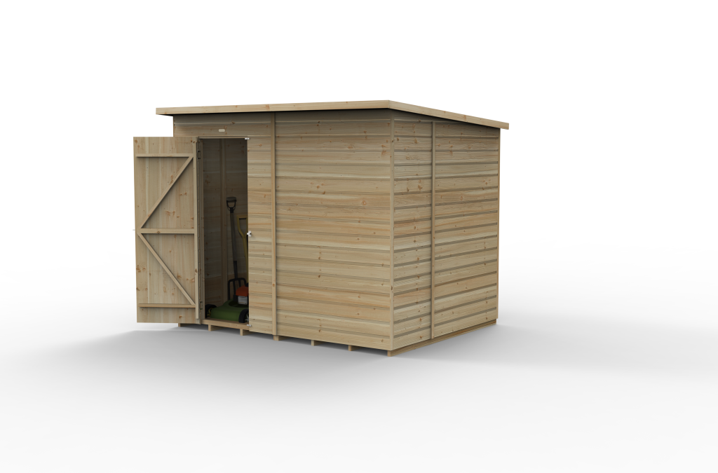 Forest Garden Beckwood 8x6 Pent Shed - No Windows