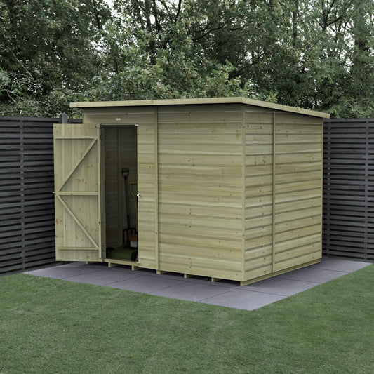 Forest Garden Beckwood 8x6 Pent Shed - No Windows