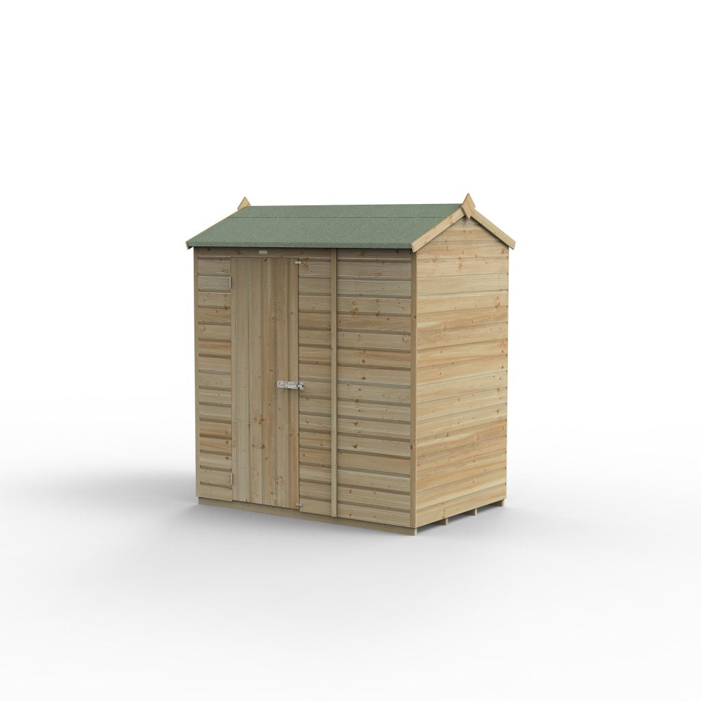 Forest Garden Beckwood 6x4 Reverse Apex Shed without Windows