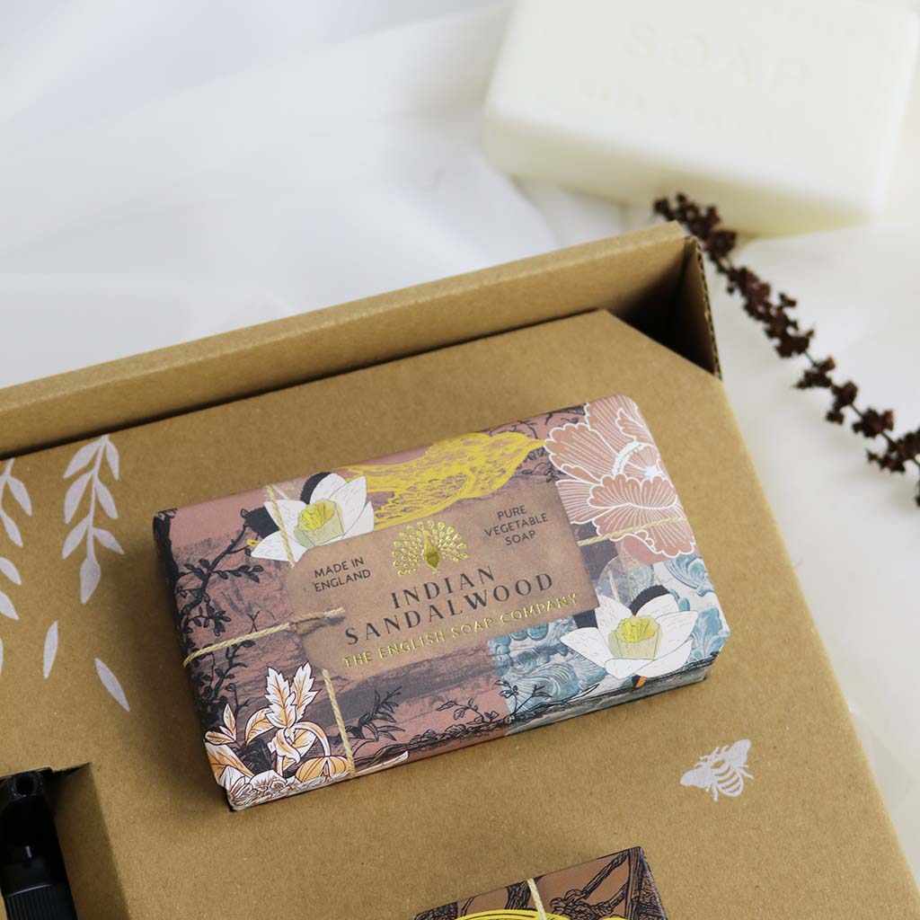 English Soap Company Anniversary Hand & Body Gift Set Indian Sandalwood