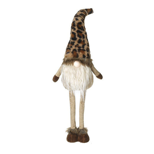 Heaven Sends Tall Gonk With Leopard Print Hat Standing Decoration