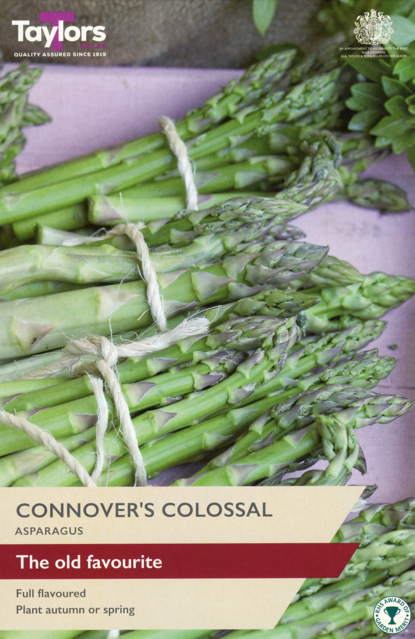Taylors Bulbs Connover's Colossal Asparagus (2 Crowns)