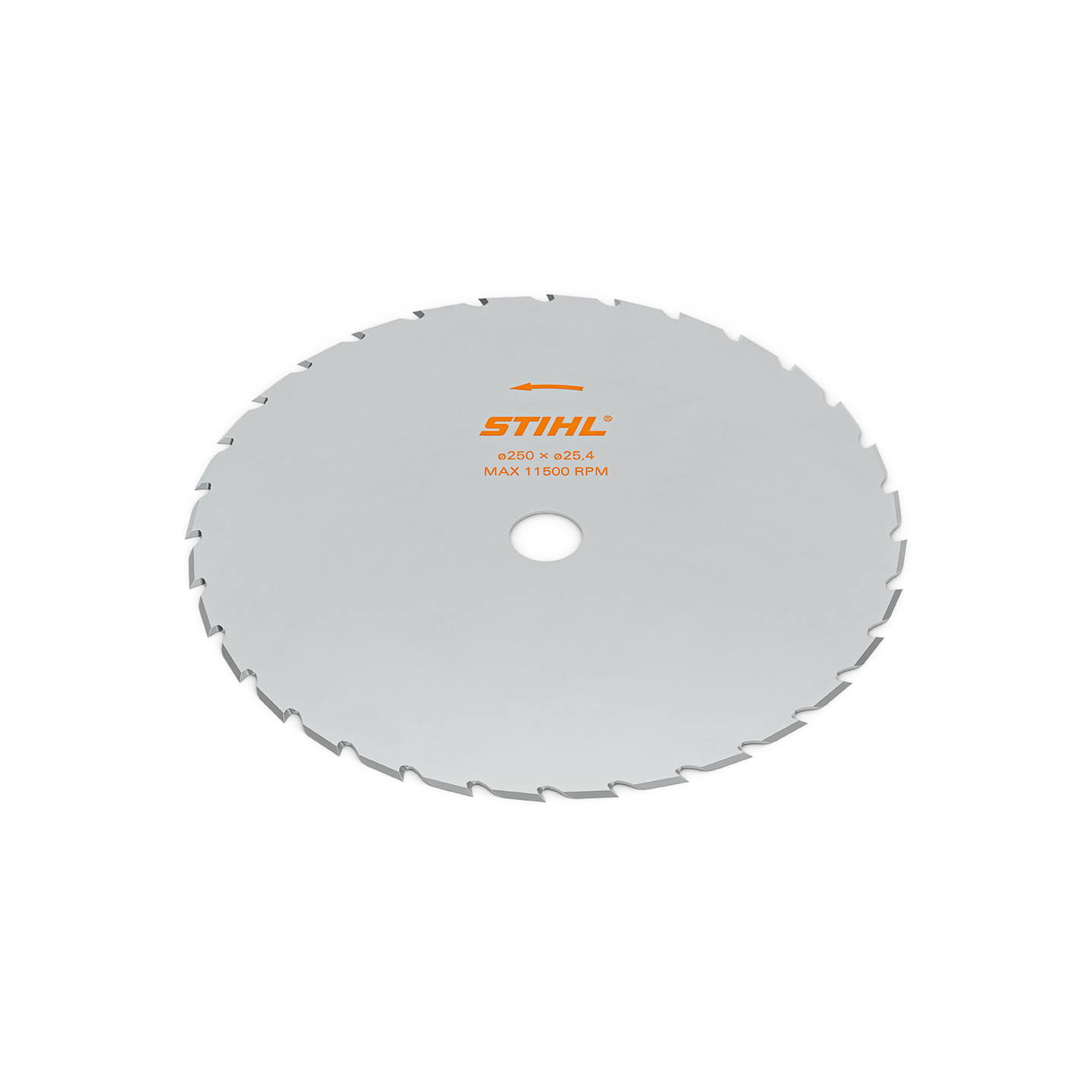 STIHL GrassCut 250-32 low-fling steel grass cutting blade with 32 teeth for professional brushcutters.