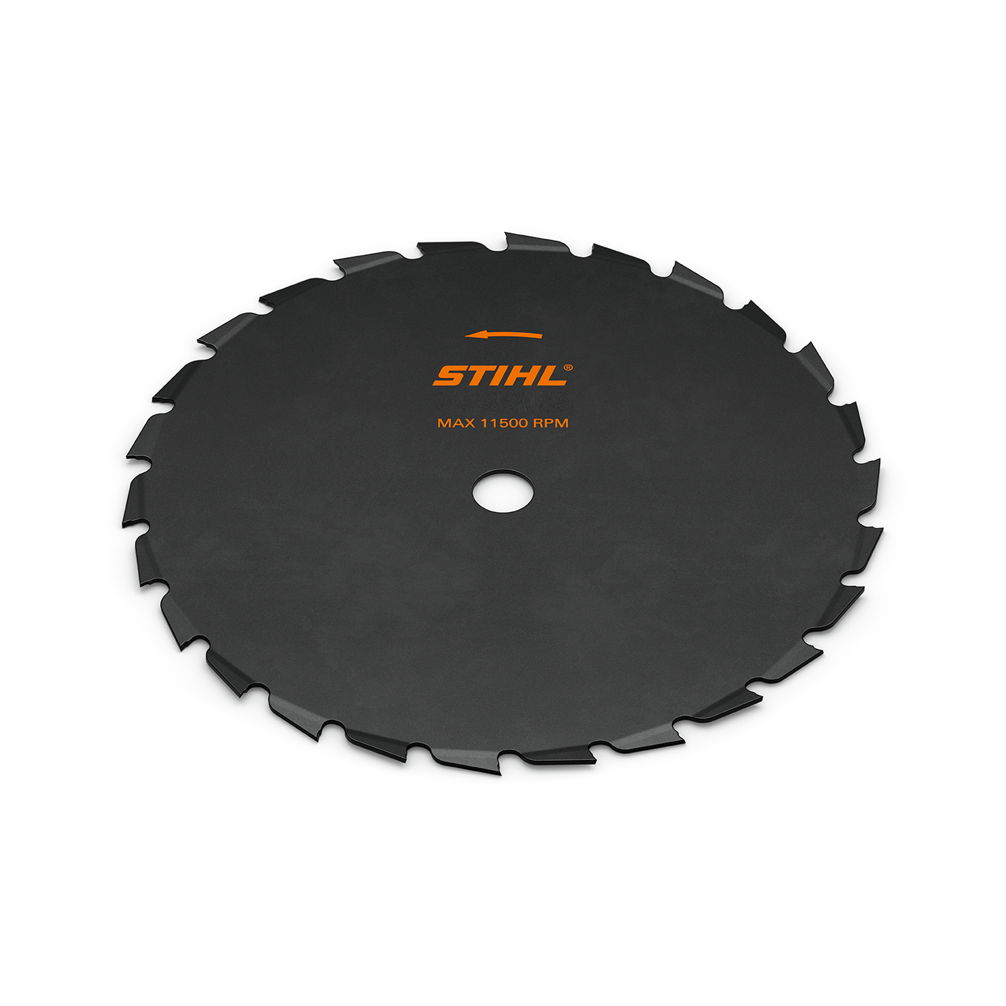 STIHL GrassCut 250-40 multi-tooth steel grass cutting blade for professional brushcutters and clearing saws.