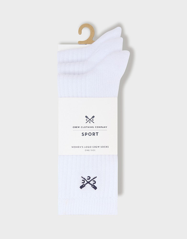 Crew Clothing 3 Pack Logo Sports Socks
