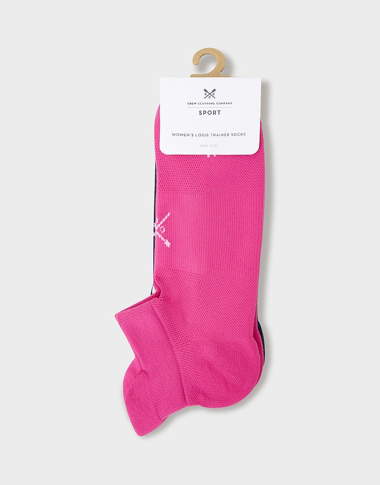 Crew Clothing 3 Pack Logo Trainer Socks