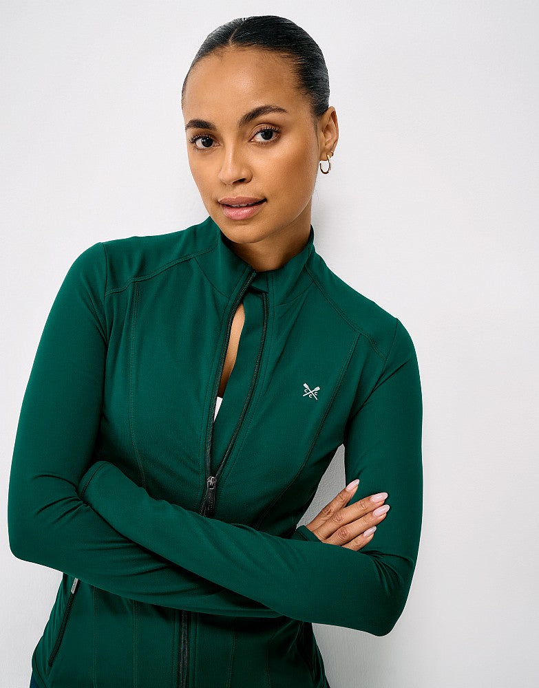 Crew Clothing Activewear Zip Through Top