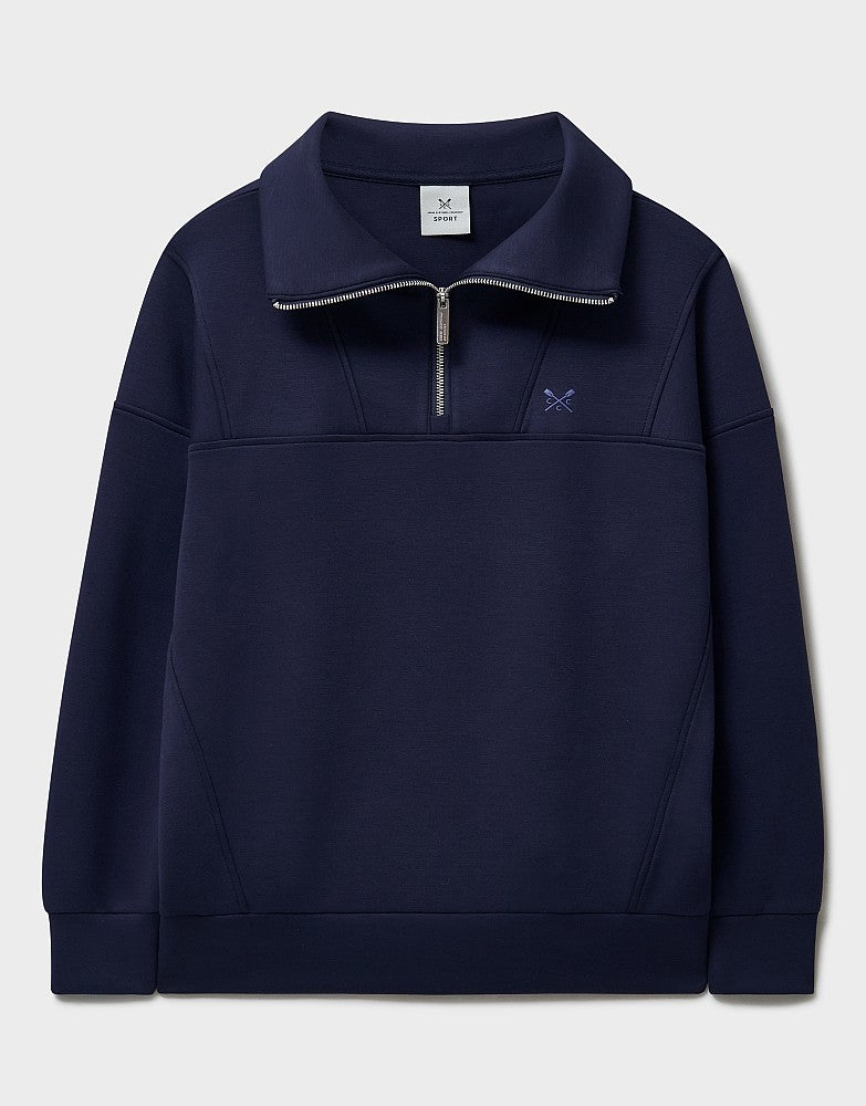 Crew Clothing SuperLuxe Half Zip Sweater