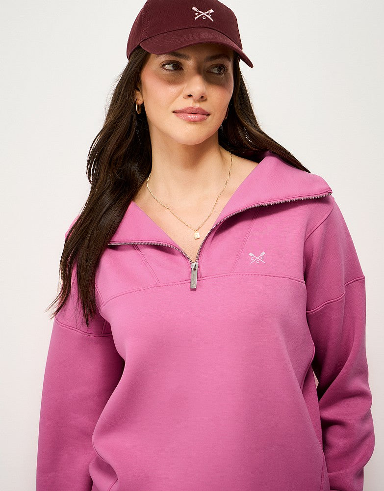 Crew Clothing SuperLuxe Half Zip Sweater