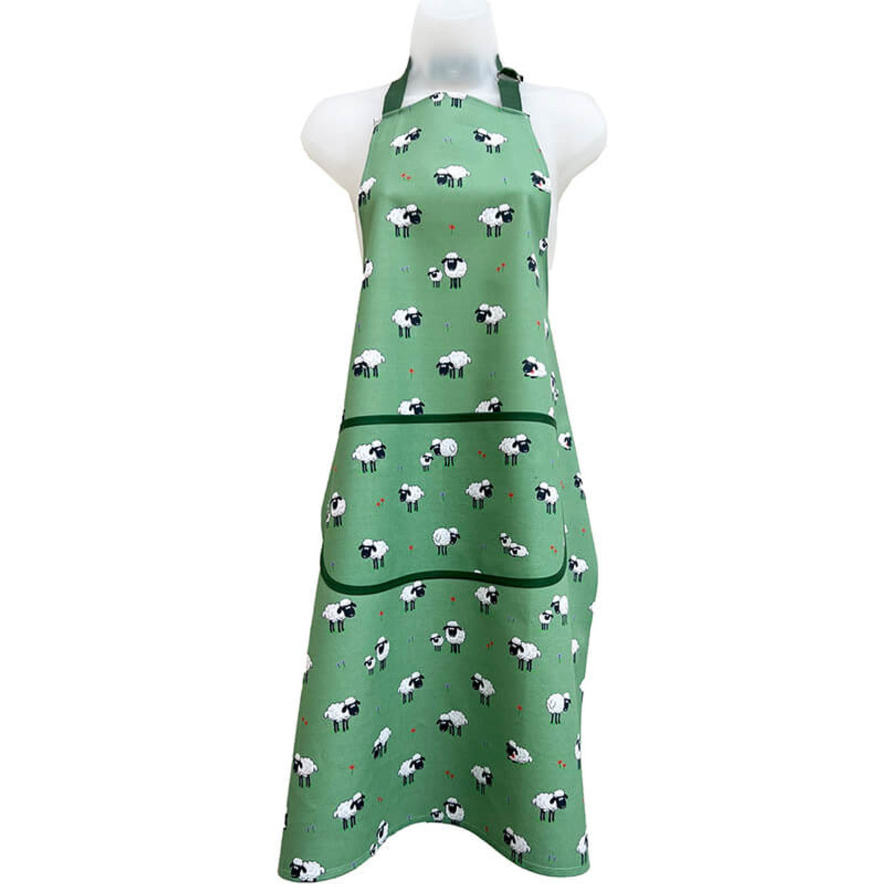Samuel Lamont Fluffy Flock Cotton Apron Green
