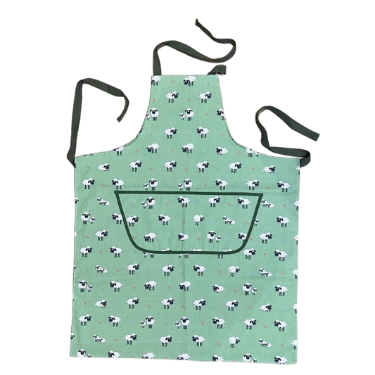 Samuel Lamont Fluffy Flock Cotton Apron Green
