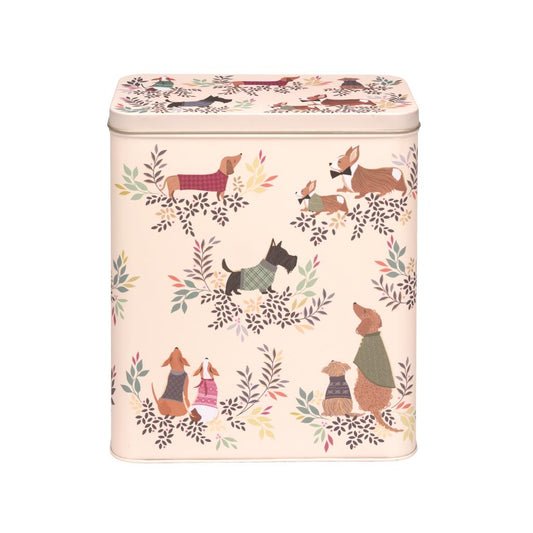 Sara Miller Dapper Dogs Large Rectangular Storage Tin