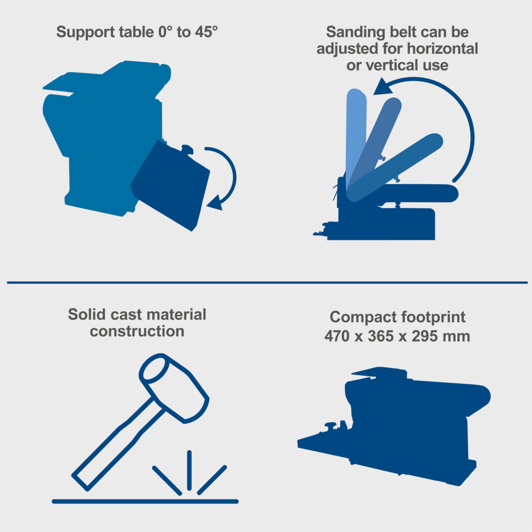 Scheppach BTS800 2-in-1 Belt & Disc Sander 370W