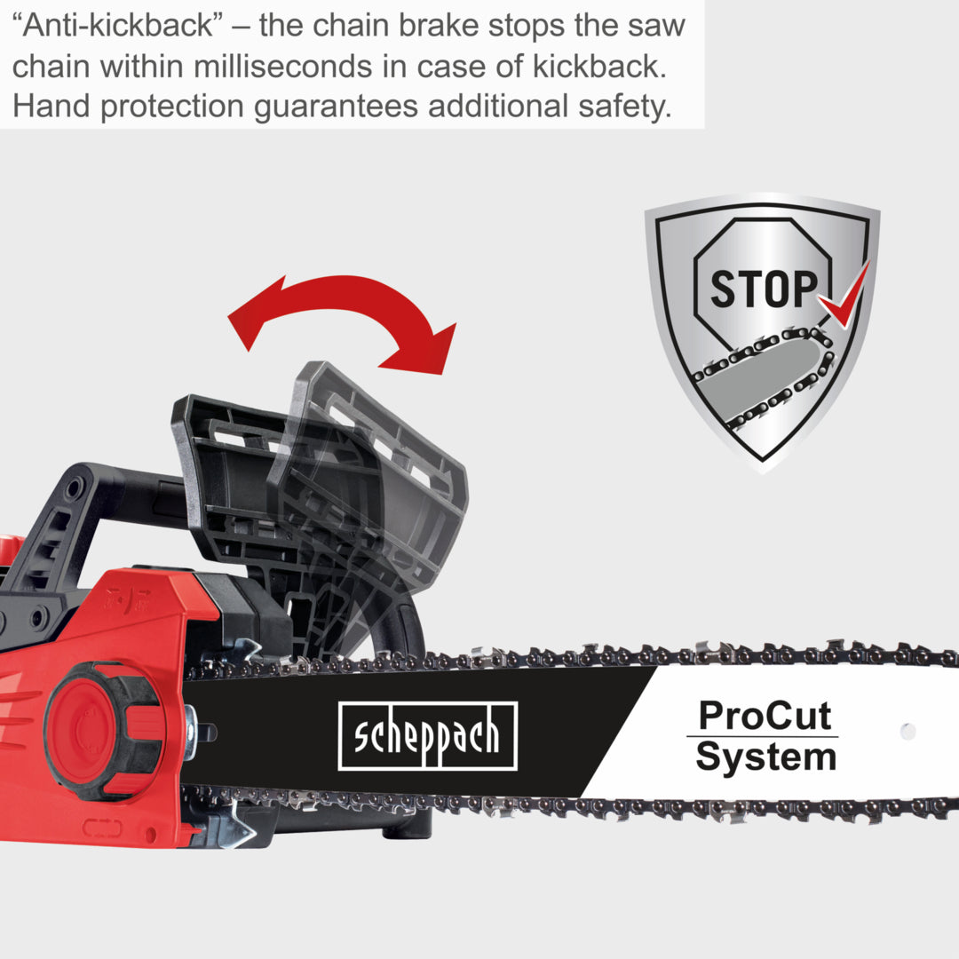 Scheppach CSE2600 Electric Chainsaw 2400W 455mm