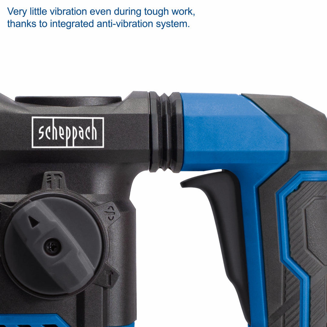 Scheppach DH1500PLUS SDS-Plus Hammer Drill 1500W - 32mm Concrete Drilling