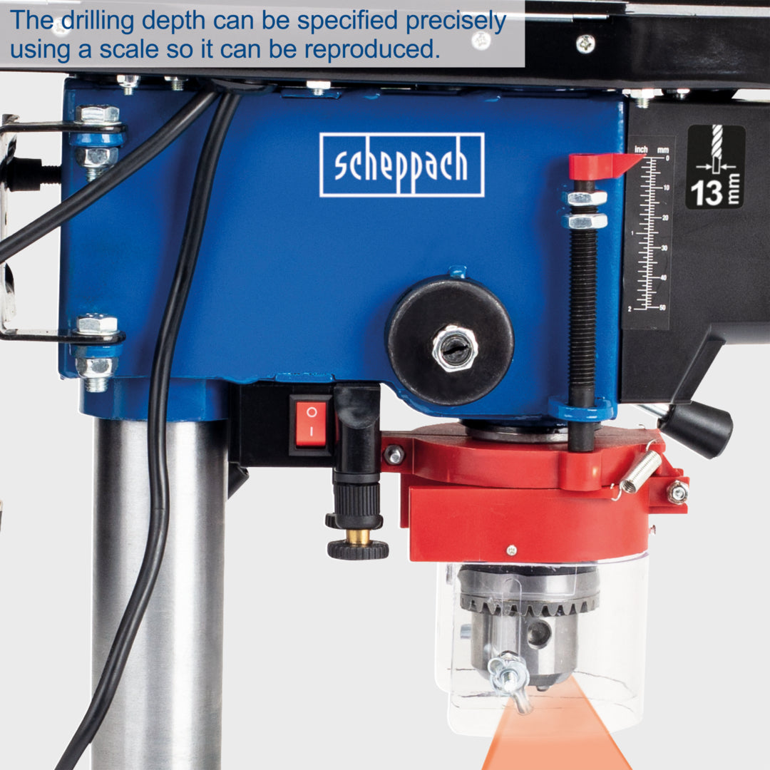 Scheppach DP16VLS Bench Pillar Drill 500W