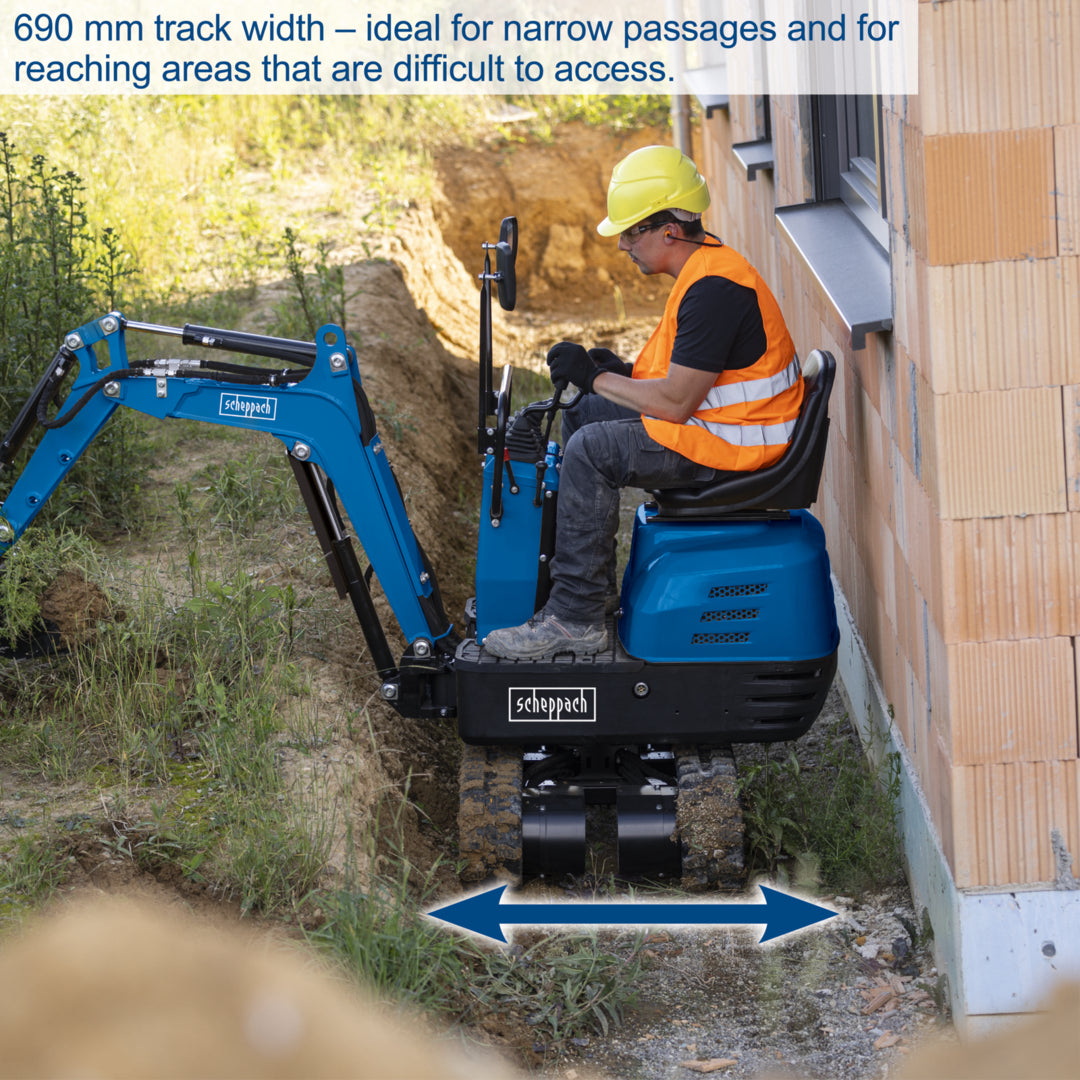 Scheppach EXC815 Petrol Mini Excavator