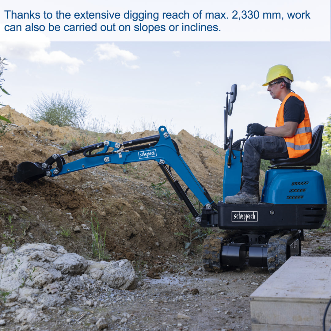Scheppach EXC815 Petrol Mini Excavator
