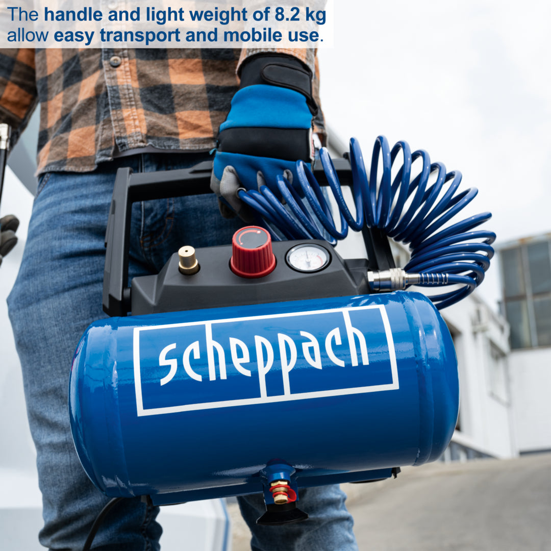 Scheppach HC06 Air Compressor 6L 8 Bar