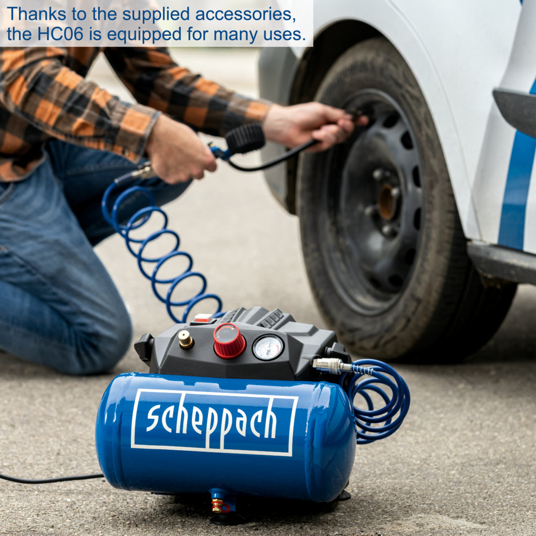 Scheppach HC06 Air Compressor 6L 8 Bar