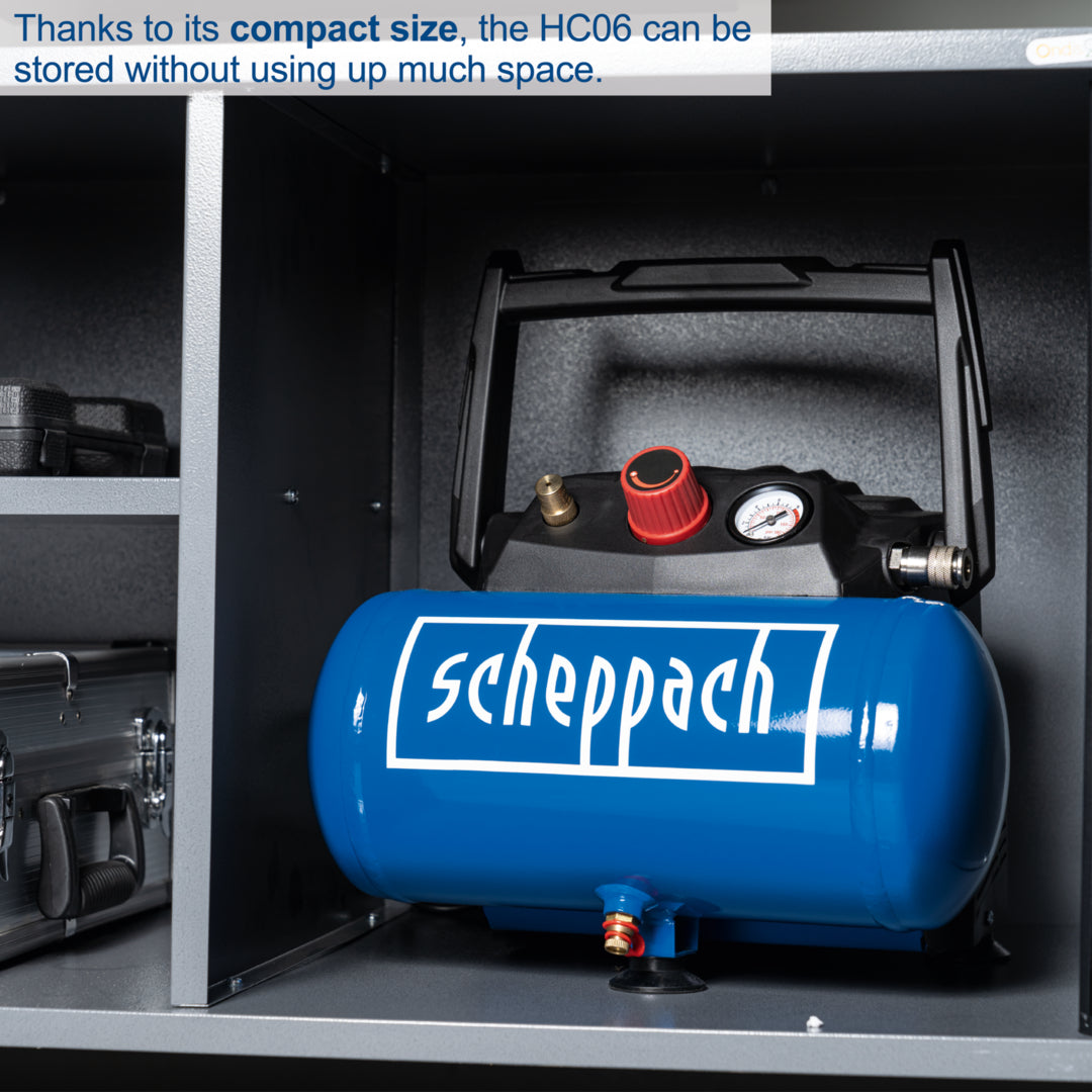Scheppach HC06 Air Compressor 6L 8 Bar