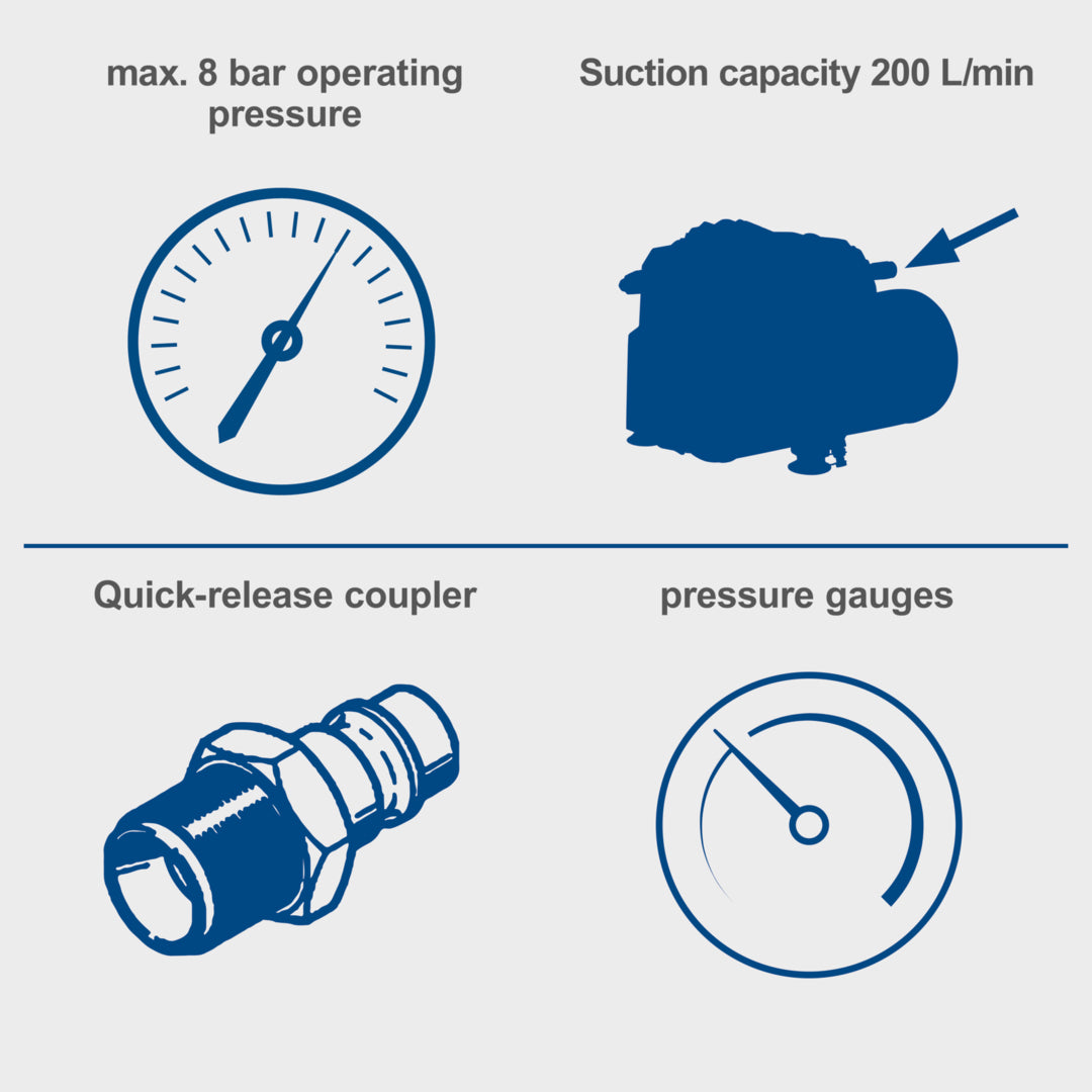 Scheppach HC06 Air Compressor 6L 8 Bar
