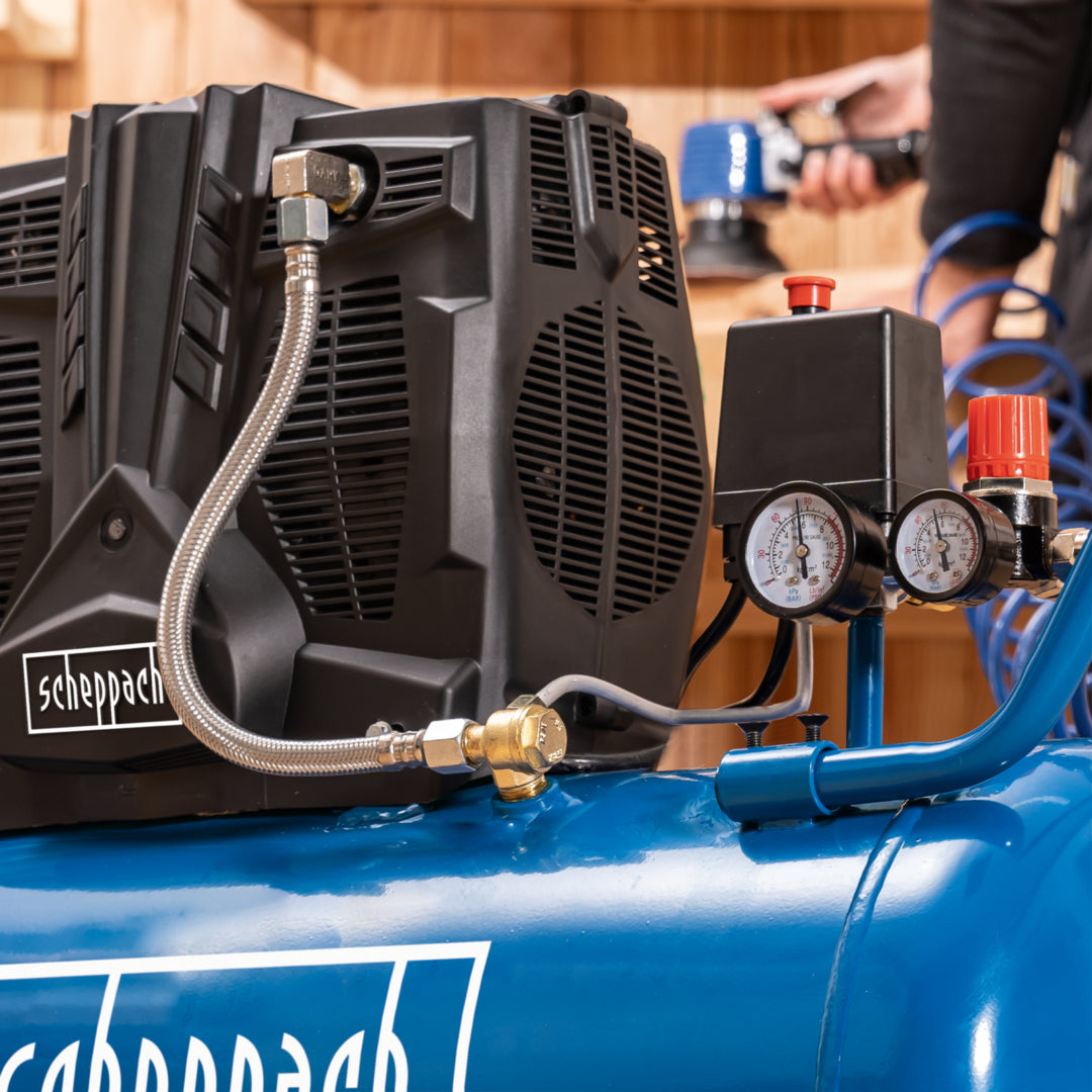 Scheppach HC51Si Silent Air Compressor 50L 8 Bar