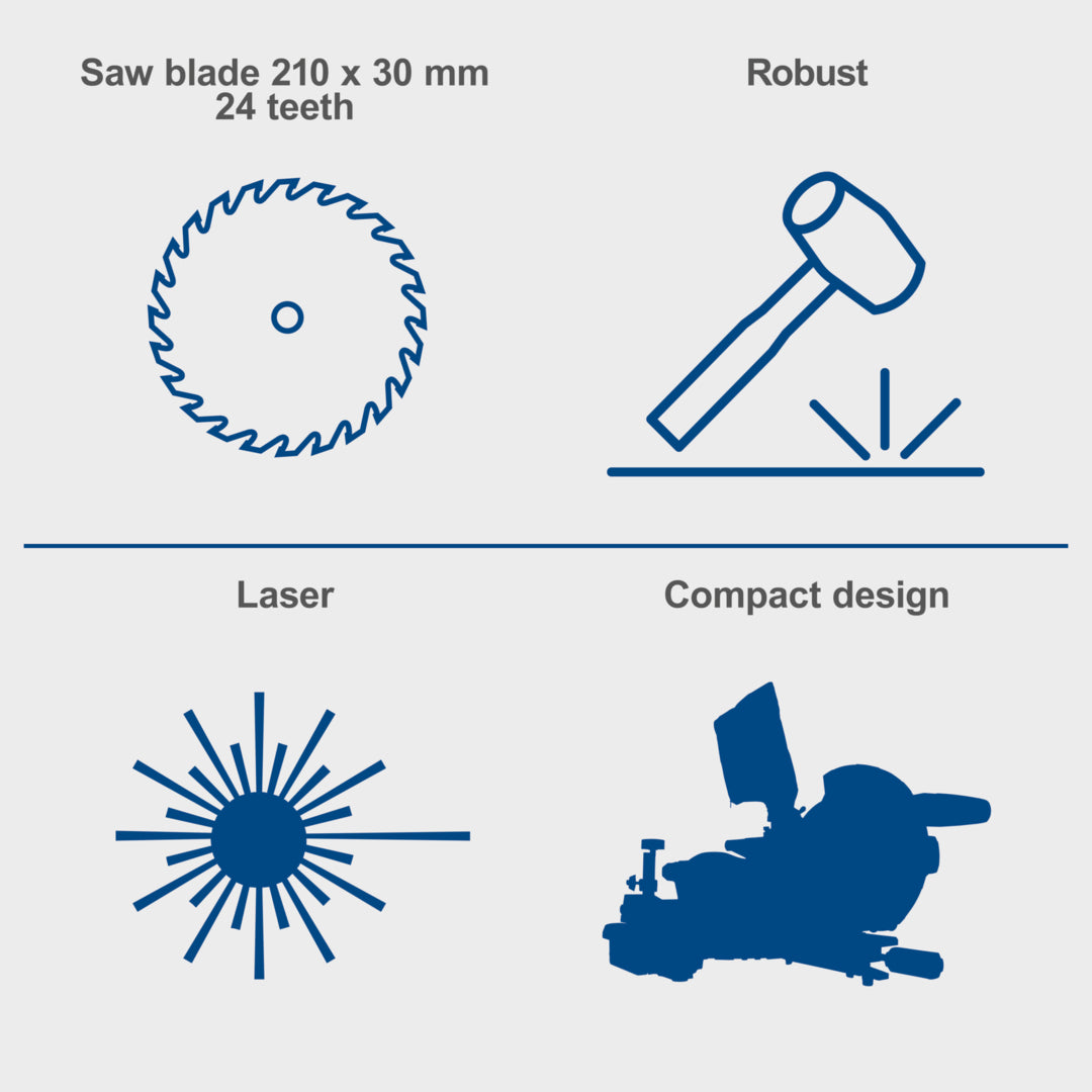 Scheppach HM210L 8" Compound Mitre Saw 1500W
