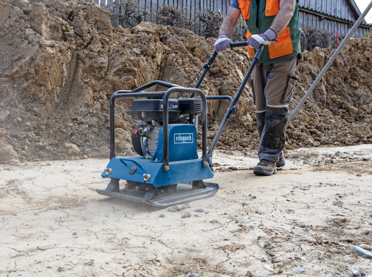 Scheppach HP1800S Petrol Wacker Plate Compactor
