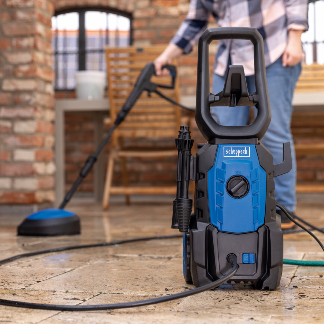 Scheppach HPC1600 Pressure Washer, 1600W 135 Bar