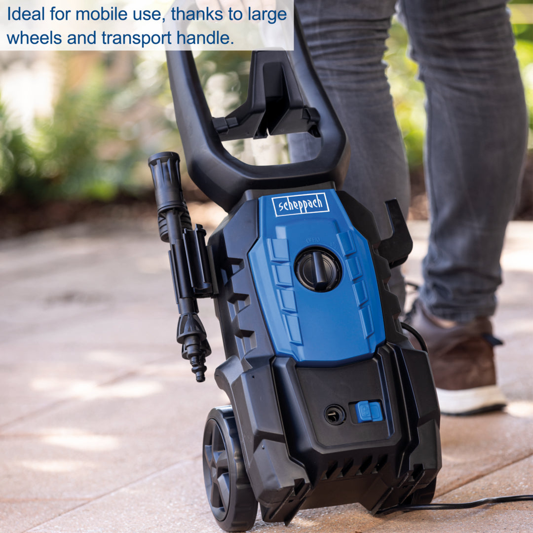 Scheppach HPC1600 Pressure Washer, 1600W 135 Bar